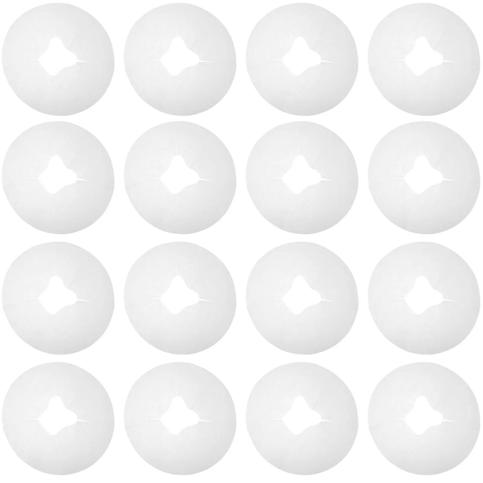 

100 Pcs Massage Headrest Pads Face Pillow Cover Non Woven Fabric Spa Salon Massage Headrest Pad Clinic Hospital White