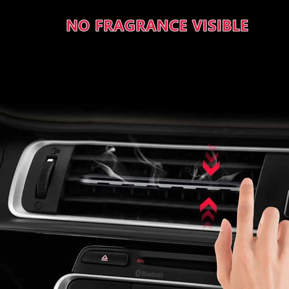 Car Clip Fragrance For Auto InteriorHidden Clip Air Vent Aromatherapy Diffuser With One Random Fragrance Stick