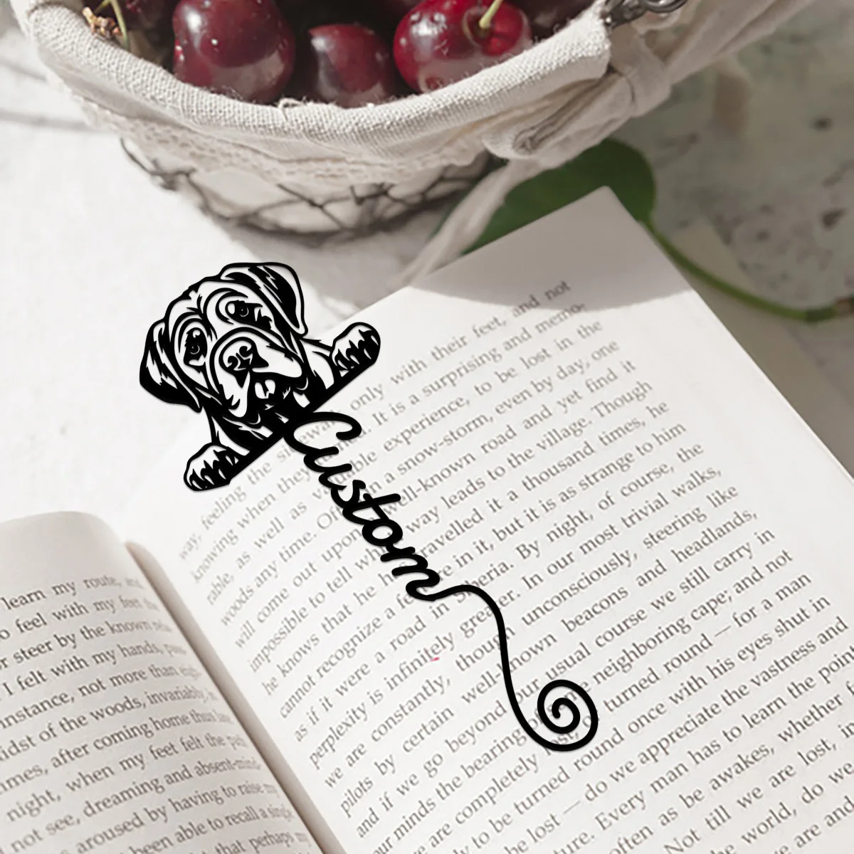 Custom Bookmark, Book Lover Gift, Mastiff Bookmark, Back To School Gift, Teacher Gift, Unique Bookmark, Dog Lover