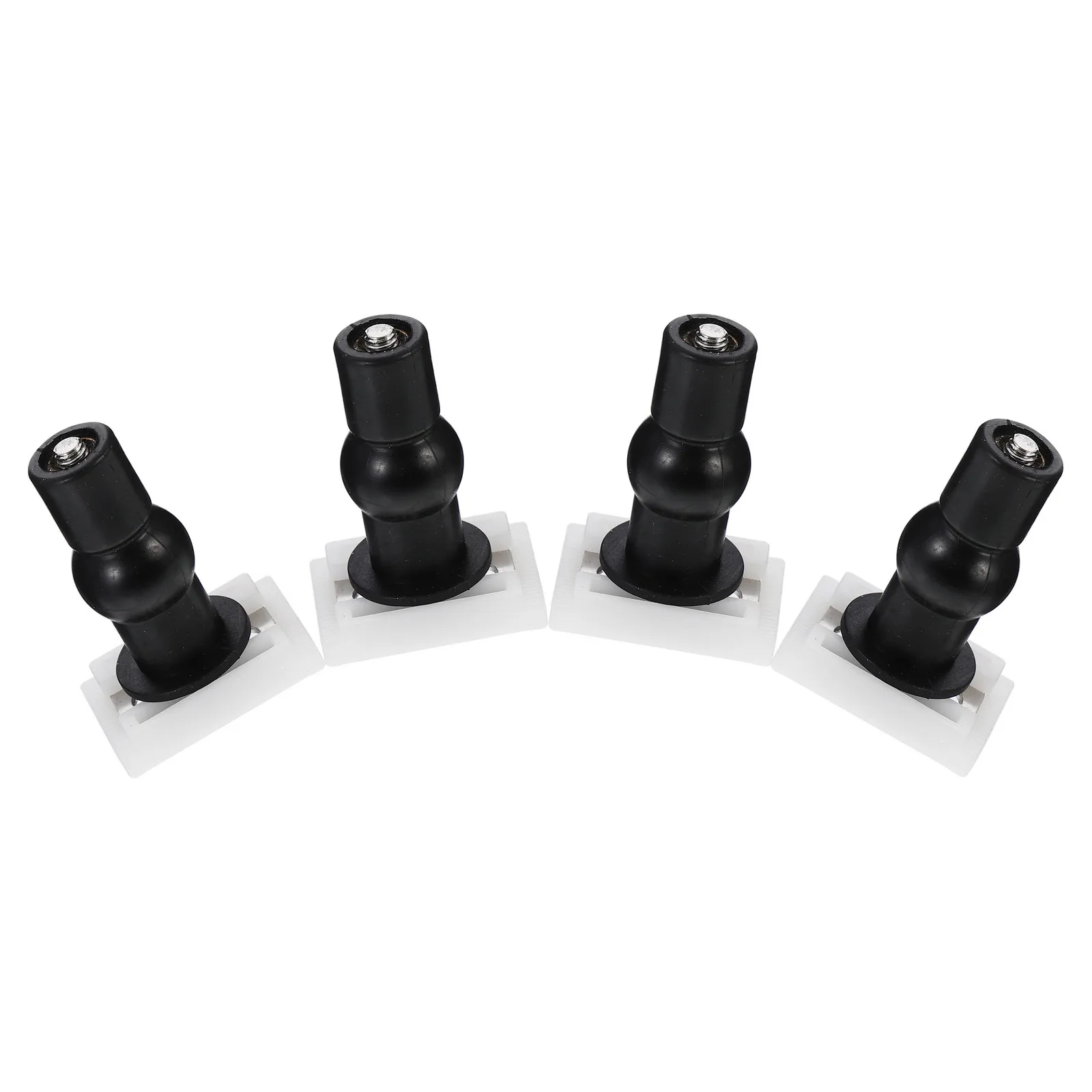 

4Pcs Toilet Lid Hinge Premium ABS and Stainless Steel Toilet Seat Accessories for Secure Fast Installation Compatible All Styles