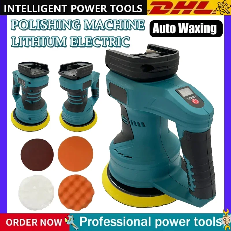 

For Makita 18V Battery 8 Gears Adjustable Auto Cordless Car Polisher Electric Sanding Sealing Glaze Tool Rechargeable Polisher
