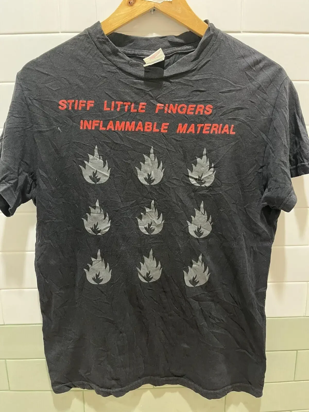 Vintage 2000's Stiff Little Fingers Punk Rock Band Concert T Shirt The Clash