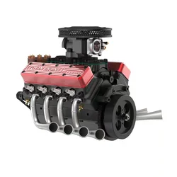 TOYAN FS-V800G Engine Model Full Metal Mechanical High Simulation Model Fuel Micro Mini Eight-cylinder Engine Model Toy