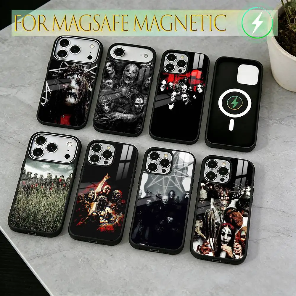

Rock S-Slipknots -ES Band Phone Case For iPhone17,16,15,14,13,12,11 Plus,Pro Magnetic with Magsafe Wireless Charging