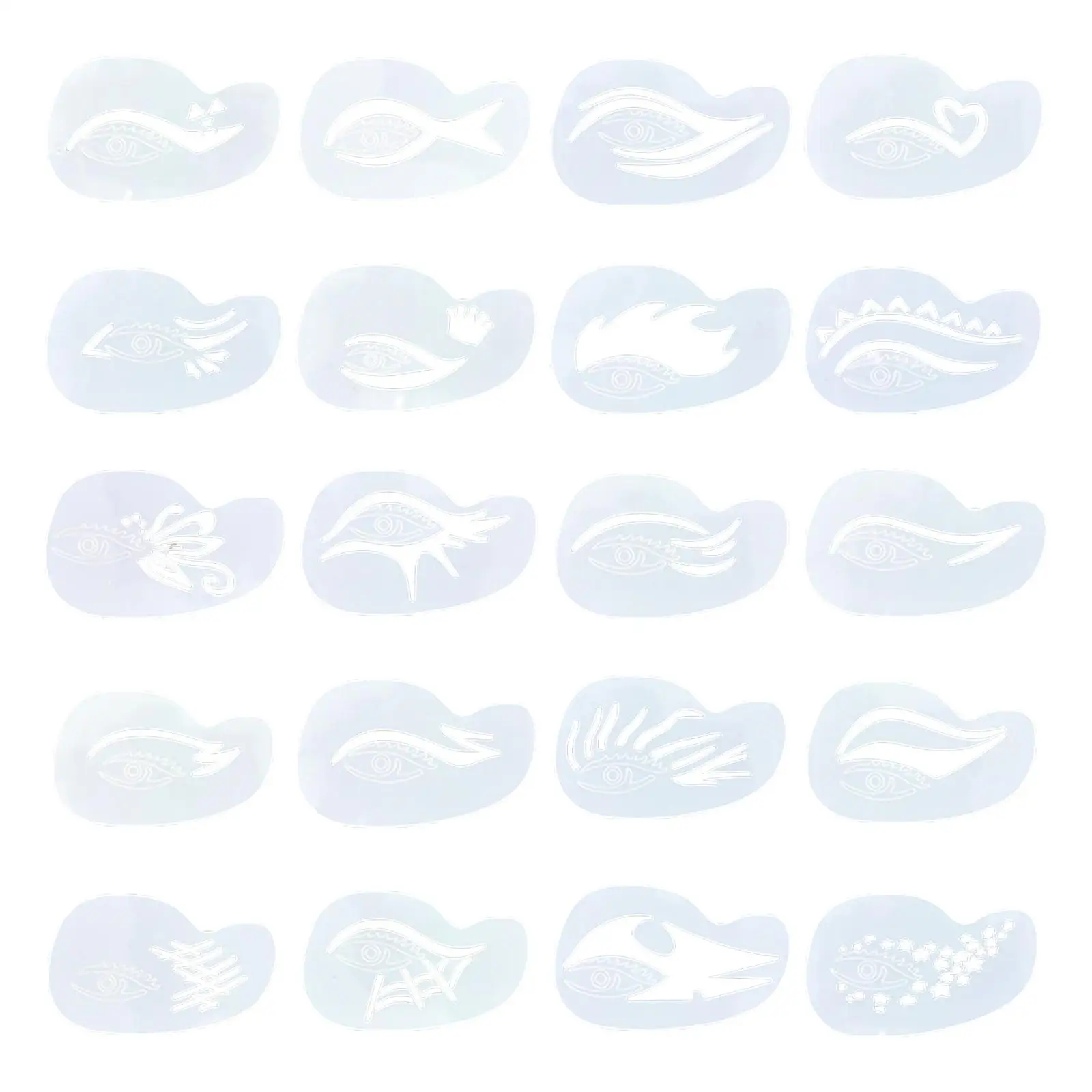 Reusable Face Painting Stencil Templates Set PP Material Face Paint Kit Art Makeup for Children Adults Party