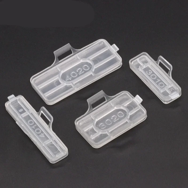 10Pcs Cable Sign Tag Box Label Display Identification Box Cable Tie Marker Tag Waterproof Transparent Cord Labels Cards Tool