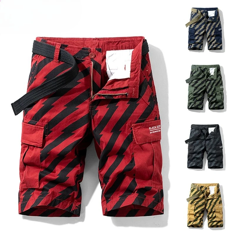 

2026 Men Summer New Tactical Cotton Cargo Shorts Men Streetwear Pockets Shorts Men Casual Fashion Loose Camouflage shorts 28-38