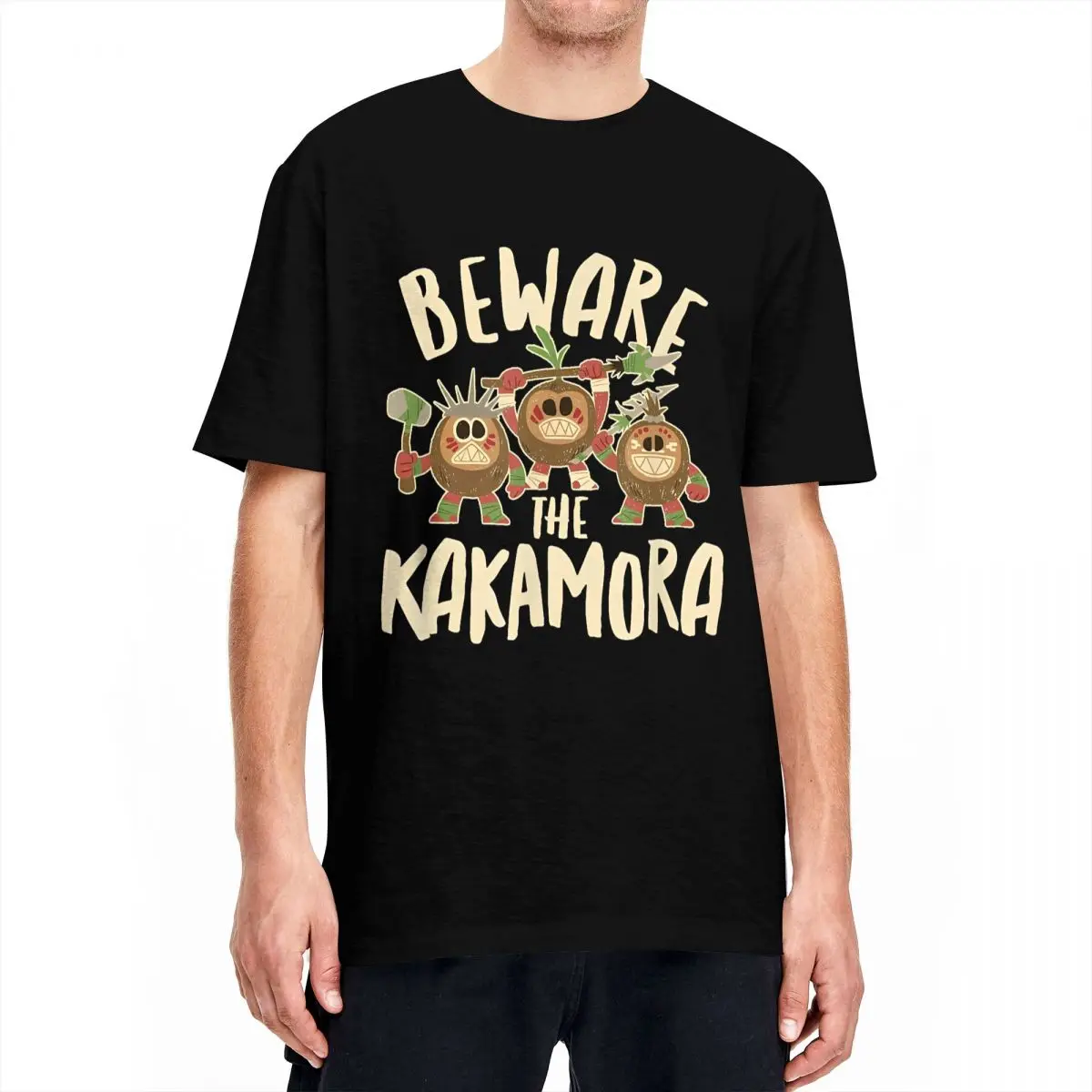 Men Women T-Shirts Moana Beware The Kakamora Vintage Cotton Tee Shirt Short Sleeve T Shirt Crew Neck Clothes 4XL 5XL 6XL