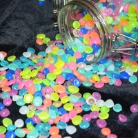 100 Pcs Luminous Rock, Stone Luminous Dark Garden Pebbles, Sidewalk Fish Tank Decoration, Aquariums, Fish Tanks loom 4