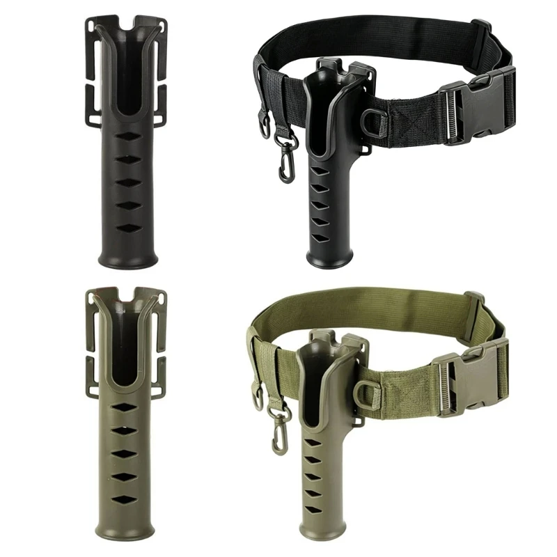 XXUF Belt Rod Holder Safety Waist Belt Fishing Rod Holder Poles inserter Fishing Rod