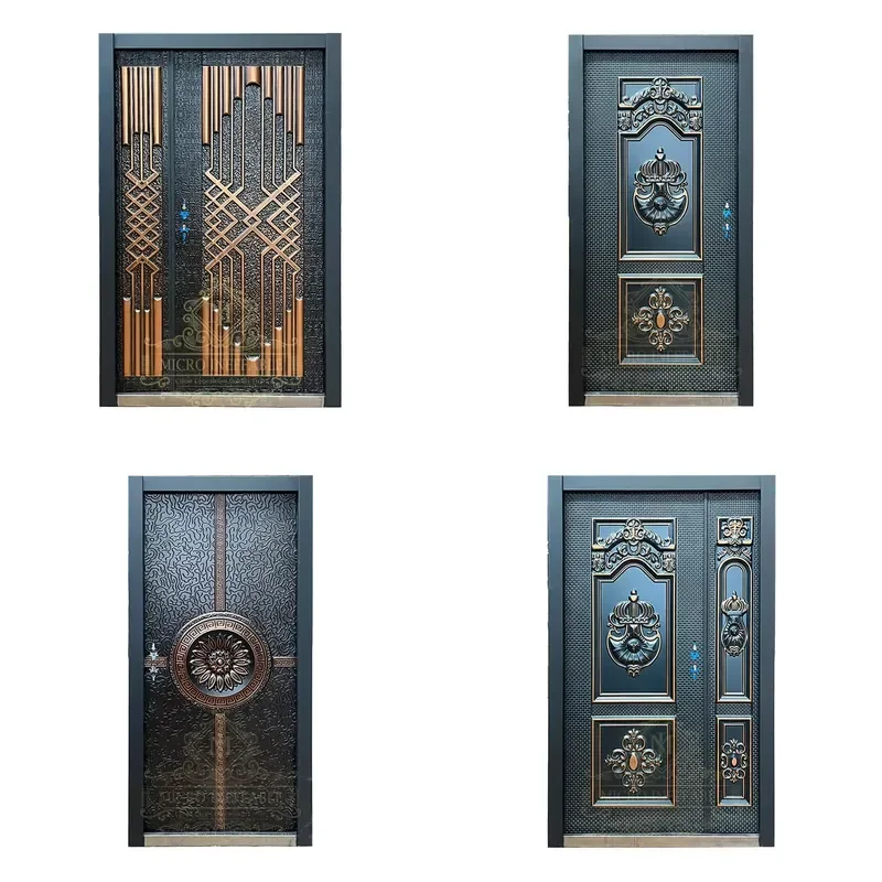 Factory Price High Quality Customized Design New Style Security Exterior Stainless Steel Aluminum Entrance Door