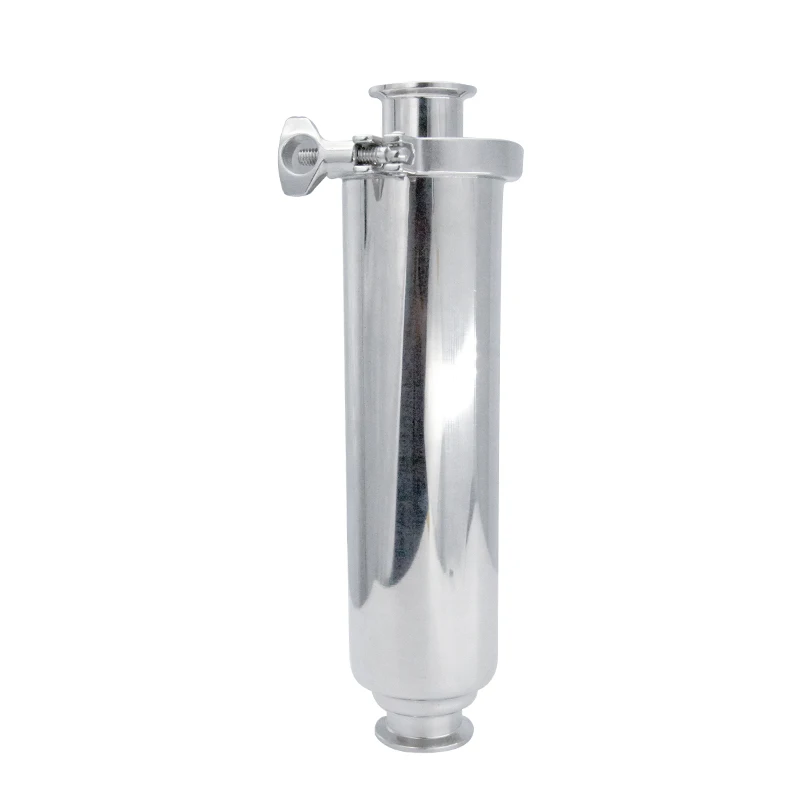 Standard residue-free design 150 mesh 200 mesh food grade DN40 stainless steel 304 sanitary straight CIP juice filter