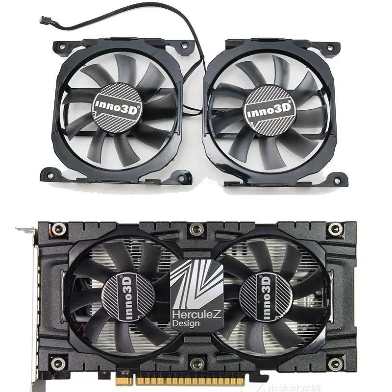 2PCS CF-12815S DC 12V 0.28A 4pin 2pin GTX660 660TI GPU Cooler สำหรับ UK จีน GTX660 660ti 750ti 760 extreme พัดลมการ์ดกราฟิก