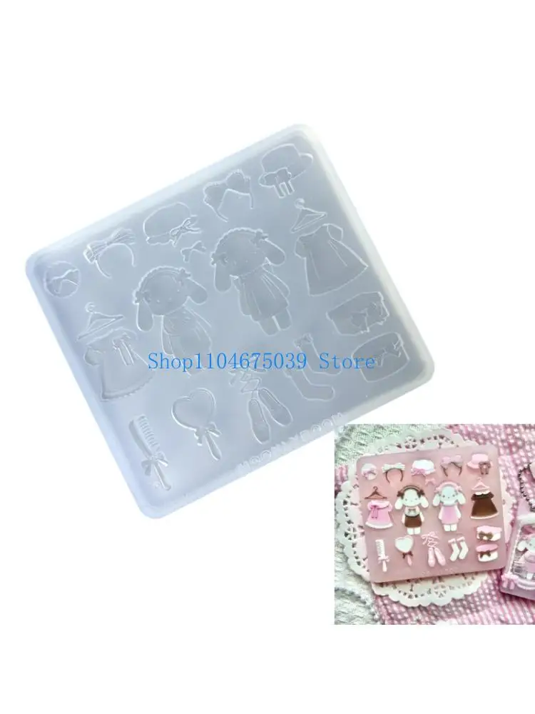 

5asd Convenient Rabbit Shaped Ornament Moulds Reusable Mold for Handmade Crafts