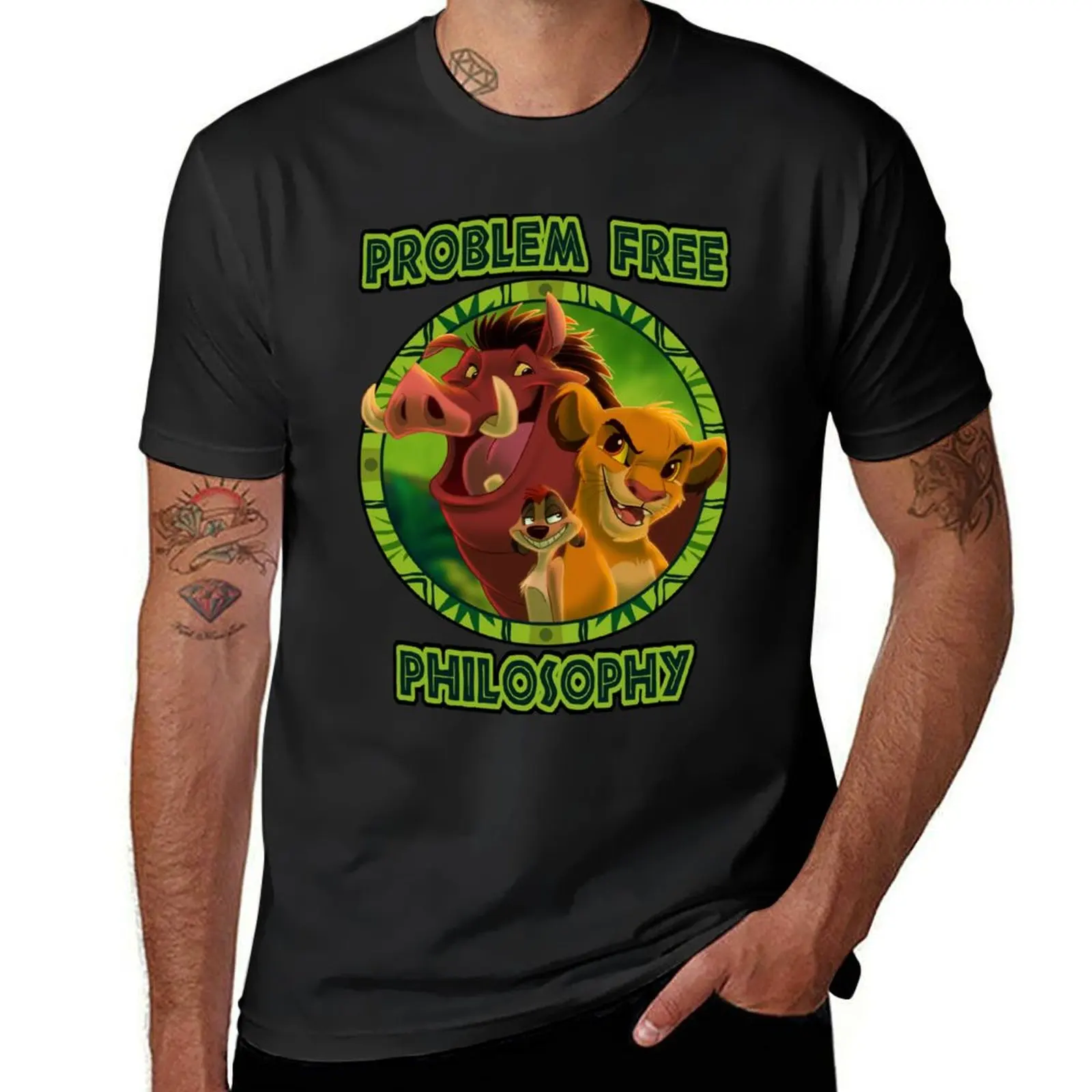 Problem Free Philosophy T-Shirt new edition kawaii clothes funnys summer clothes men workout shirt