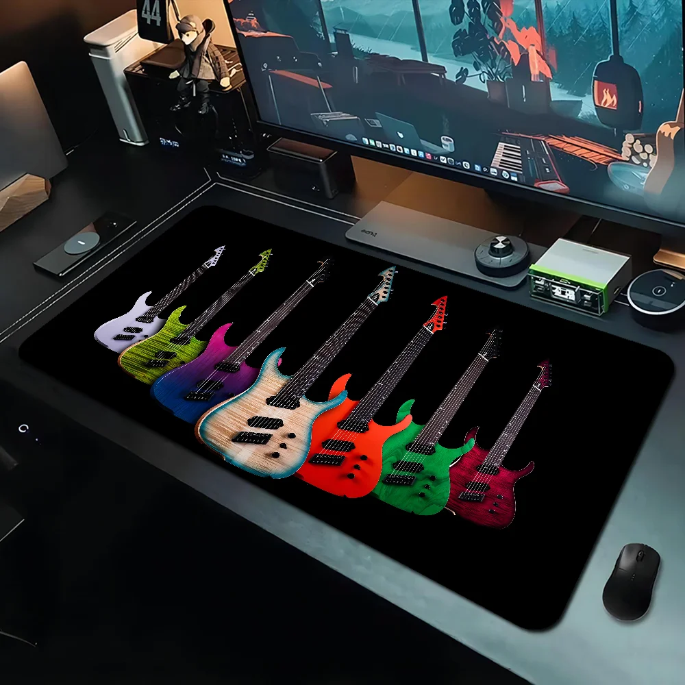 Colorful Music Guitar Melody Large XXL Gaming Laptop Computer Desk Mat Mouse Pad Mouse Mat Notbook Mousepad Gamer