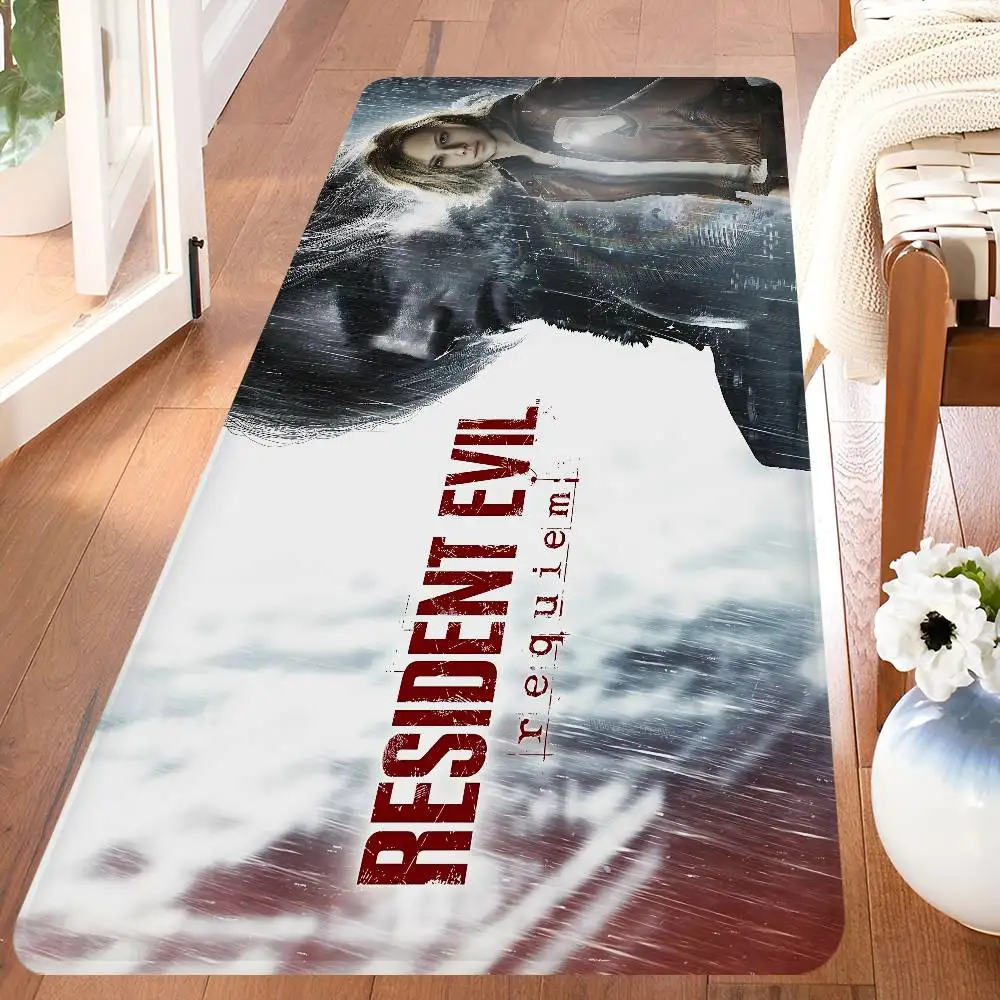 Survival Horror Game R-Resident E-Evil Floor Mat Rectangle Anti-slip Home Soft Badmat Front Door Indoor Outdoor Mat Welcome