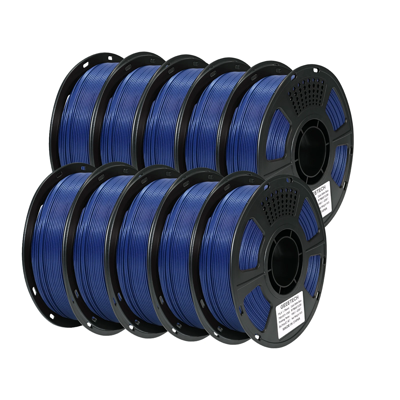 GEEETECH 10Kg 3d Matte PLA Filament 1.75mm Spool Wire For 3D Printer Material, Safety, Vacuum Packaging