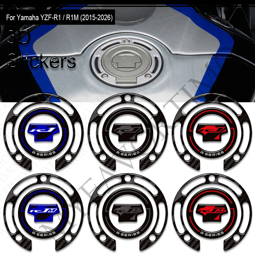 20215-2026 Motorcycle For YZF-R1 YZF-R1M YZFR1 YZFR1M YZF R1 R1M Tank Pad Cap Gas Fuel Knee Stickers Decals Protection