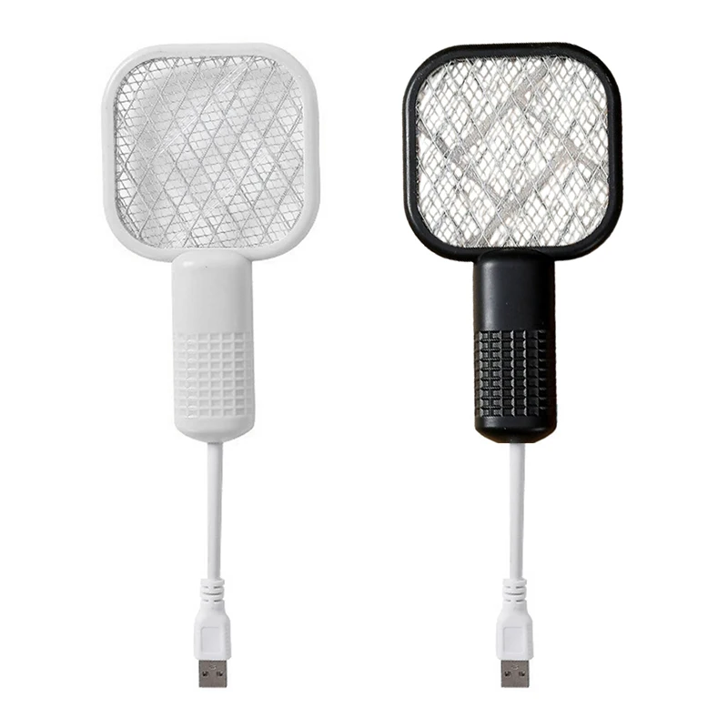 Electric Mosquito Swatter UV Light Bug Zapper Rechargeable Fly Killer Insect Racket Portable Outdoor Pest Control For Camping