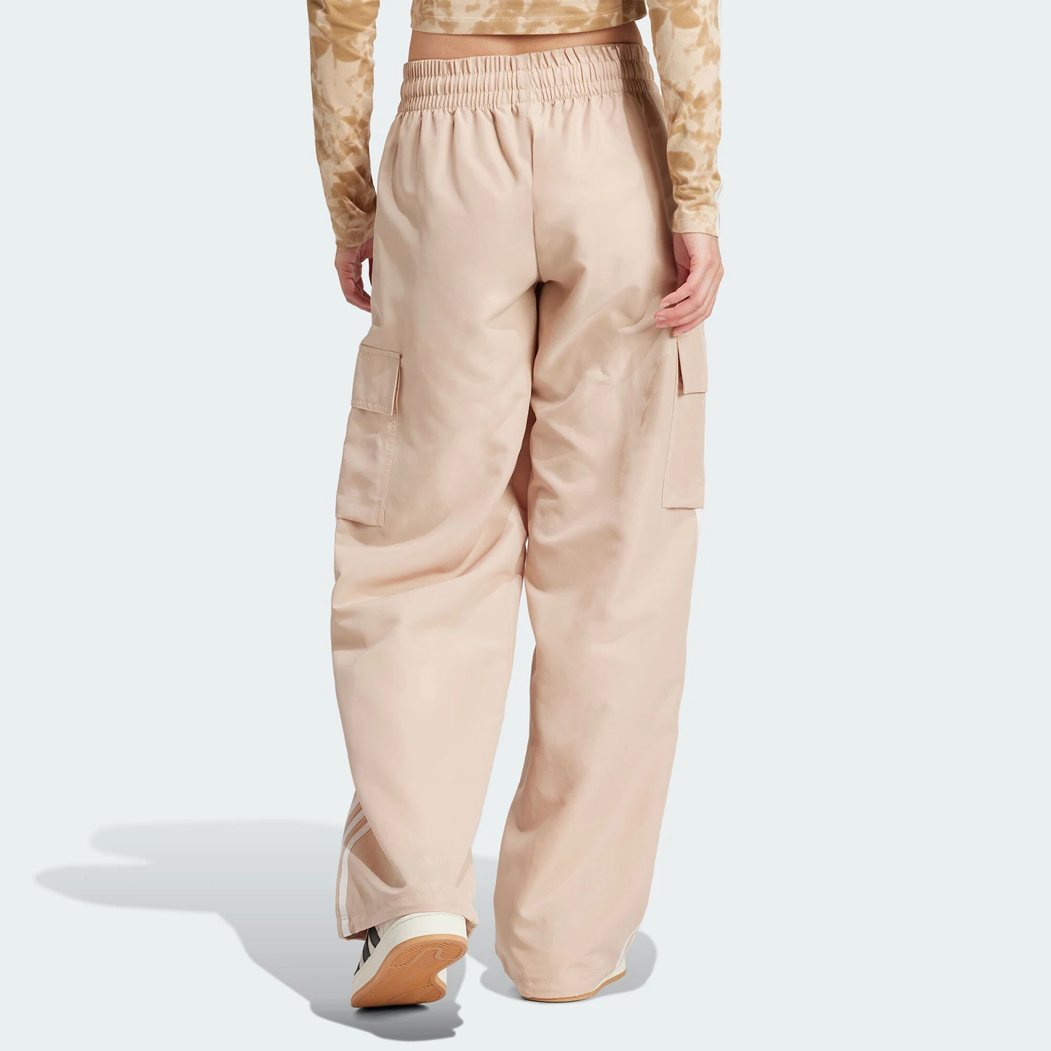 Adidas Official Genuine 3S CARGO PANTS Women's Cargo Wide Leg Pants IZ0717