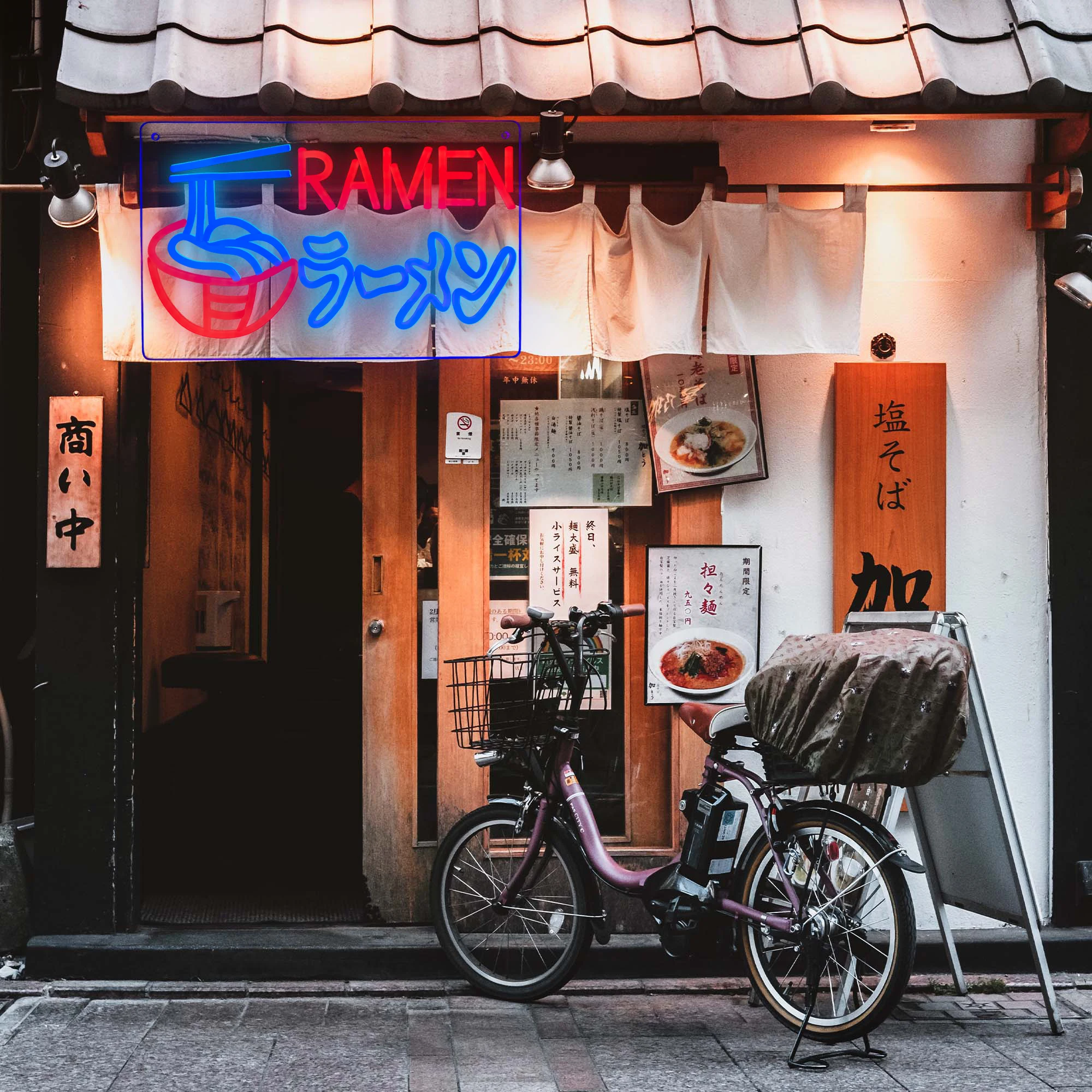 Imagem -05 - Ramen Japonês Noodles Neon Sign Sala de Estar Loja Decoração da Parede Arte Sinal de Néon Led Luz de Néon para Parede