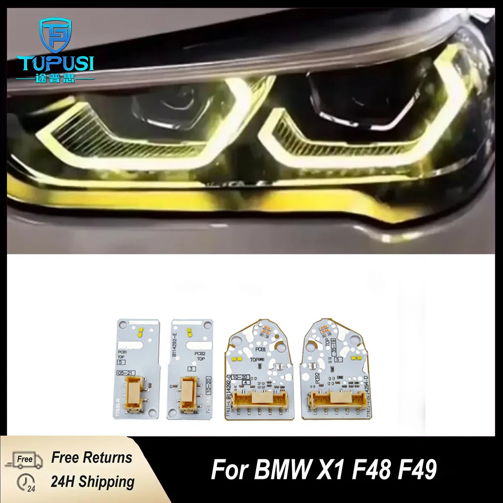 

Желтые платы ДХО для BMW X1 X2 F48 F49 2019 2020 2021 2022, светодиодные фары дневного света 63119477836 63119477835