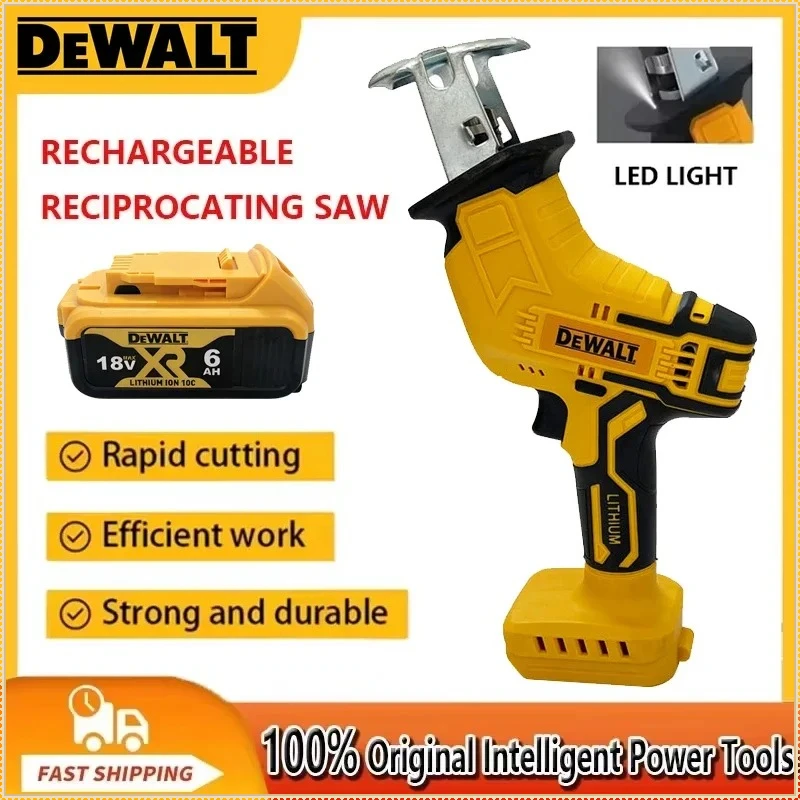 

Dewalt 2800RPM Cordless Reciprocating Saw 20V Brushless Electric Saw Multifunctional Metal Wood Pipe Cutting Saw Power Tool