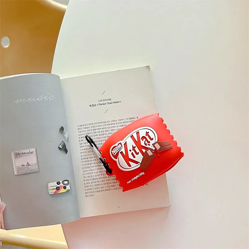 Cute chocolate box high quality Silicone earphone case for Samsung Galaxy Buds FE/Buds Live/Buds2/Buds 2 pro/Buds Pro with Hook