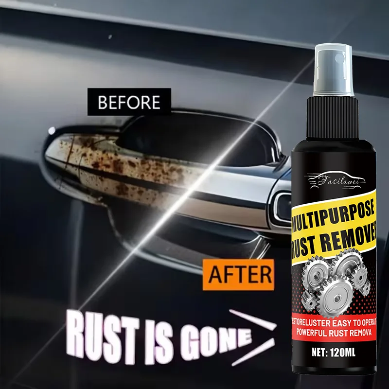 Car Chassis Rust Remover - Multi-Purpose Anti-Rust Solution for Iron Metal Surfaces，for Metal Parts Protection Against Oxidation