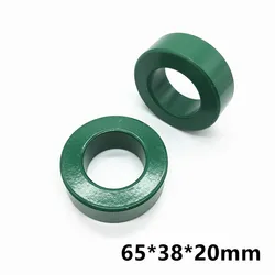 1 pz mn-zn anello in Ferrite verde 65*38*20mm nucleo anti-interferenza Inverter Servo induttore ad alta conducibilità