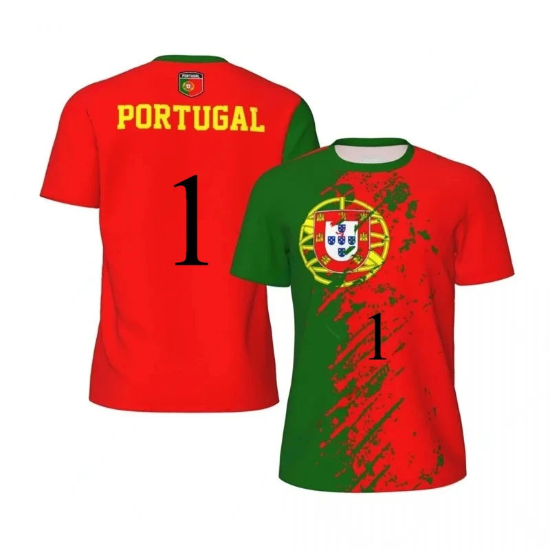 Portugal 3D Printed Football T-Shirt
