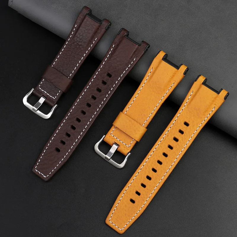 Nylon Leather Watch Strap For Casio GST-210/W120L/S130L/S310 GST-B100 Modified Watch Band Female Connector for Men Belt