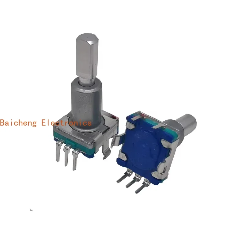 10PCS EC11 encoder 30 fixed-point 15 pulse potentiometer with switch handle length 20mm