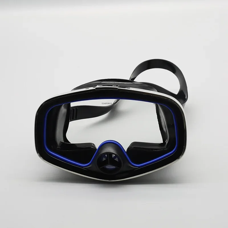 

Professional valve diving goggles silicone large frame adult sea-catching light tempered glass men's and women's snorkeling mask