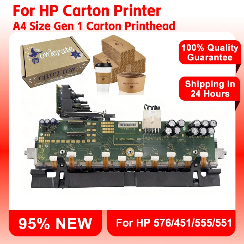 95% NEW For A4 Size Carton Printer Head For HP 576/451/555/551 Printhead for Carton Printing Machine Cardboard Inkjet Printer