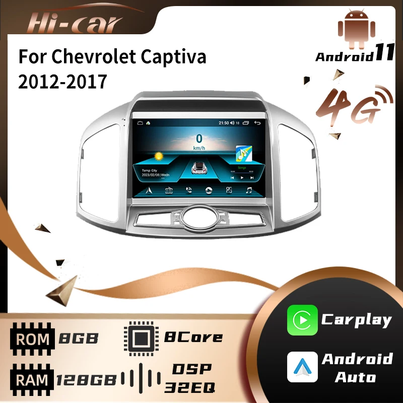 

Автомагнитола 2 Din Android для Chevrolet Captiva 2012-2017, стереоприемник 9 дюймов, GPS, Bluetooth, совместимая навигация, мультимедийный плеер