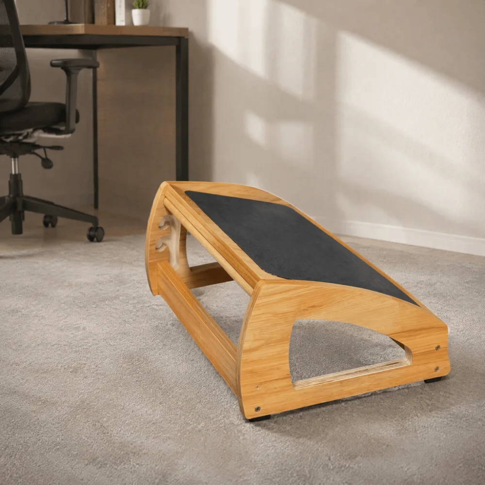 Pain Relief Portable Footstool Wooden Adjustable Foot Rest Ergonomic Desk Leg Rest Leg Rest Computer Working