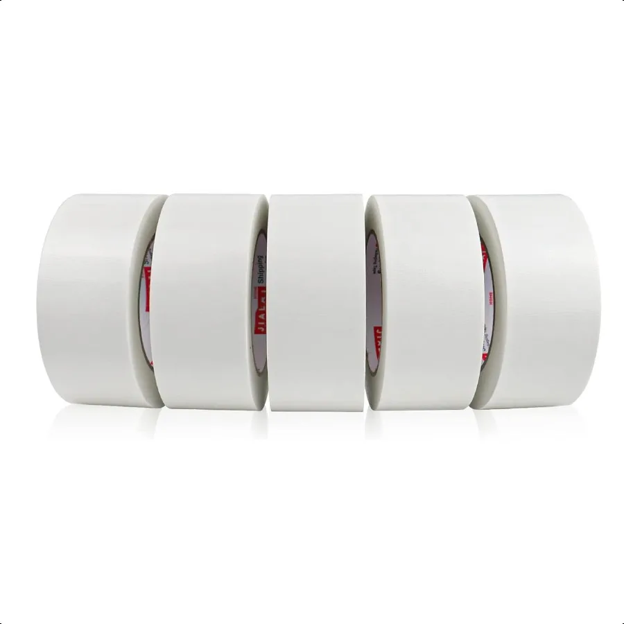 

5Pack White Duct Tape 2 inches x 30 Yards 8.27 mil Thickn Heavy Duty Strong Flexible No Residue AllWeather and Tear by Hand for