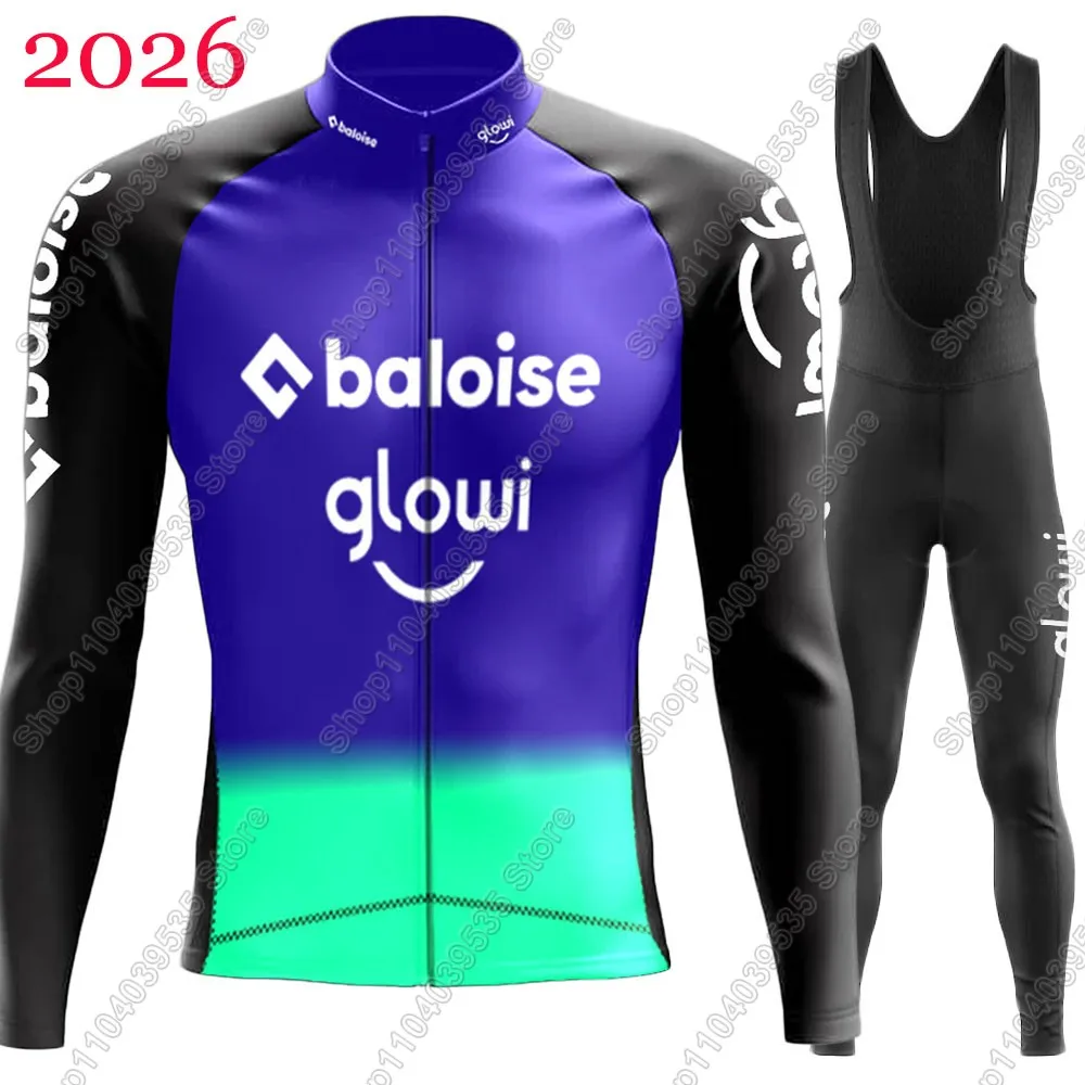

2026 Baloise Glowi Lions Cycling Jersey Set Clothing Suit Summer Winter Mens Long Sleeve MTB Bike Road Pants Bib Ropa Ciclismo