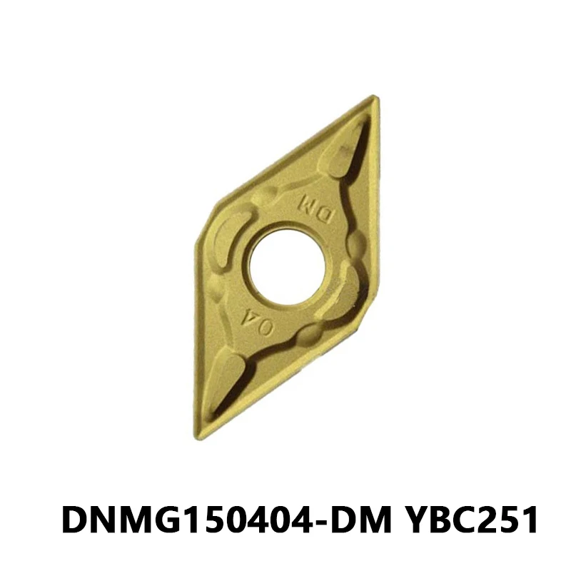 

DNMG150404 карбидные Токарные Вставки DNMG150404-DM YBC251 для обработки стали токарный станок механический токарный режущий инструмент DNMG 150404