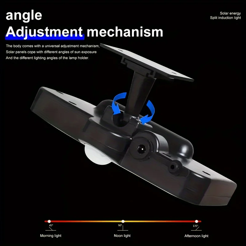 160 LED Solar Wall Sconces, IP44, Outdoor Solar Garden Wall Sconces with 3 Lighting Modes, Motion Sensor Solar Spotlights