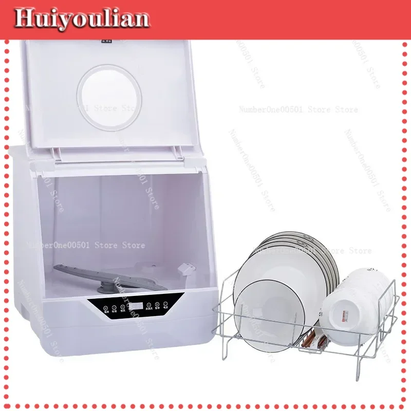 Countertop Dishwasher No Installation UV Sanitizing Hot Drying Automatic Dishwashing Machine Home Use -LBW001 Portable Mini Auto