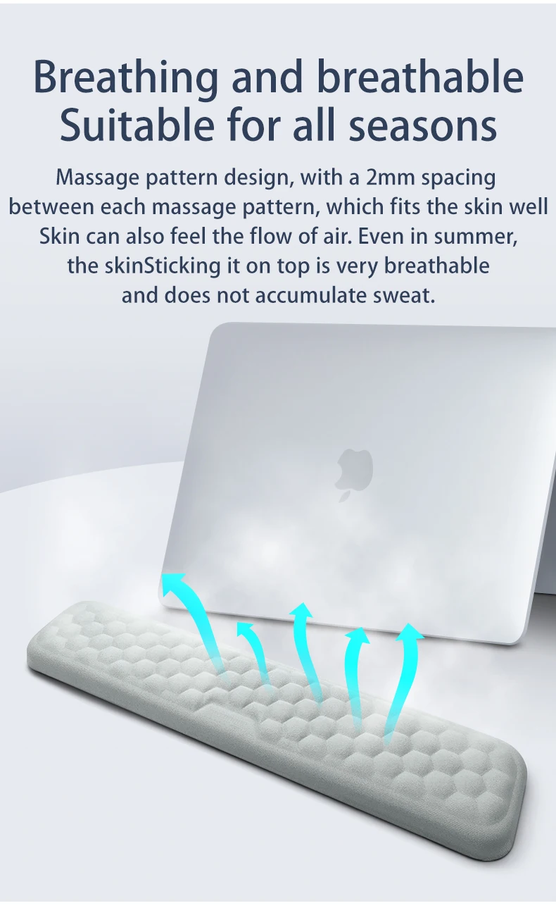 Tastatur Maus Handgelenk Rest Pad Memory Foam Hand Rest Unterstützung Unterstützung Ergonomische Handgelenk Kissen Pad Memory Foam Für Notebook Laptops – Detail 10