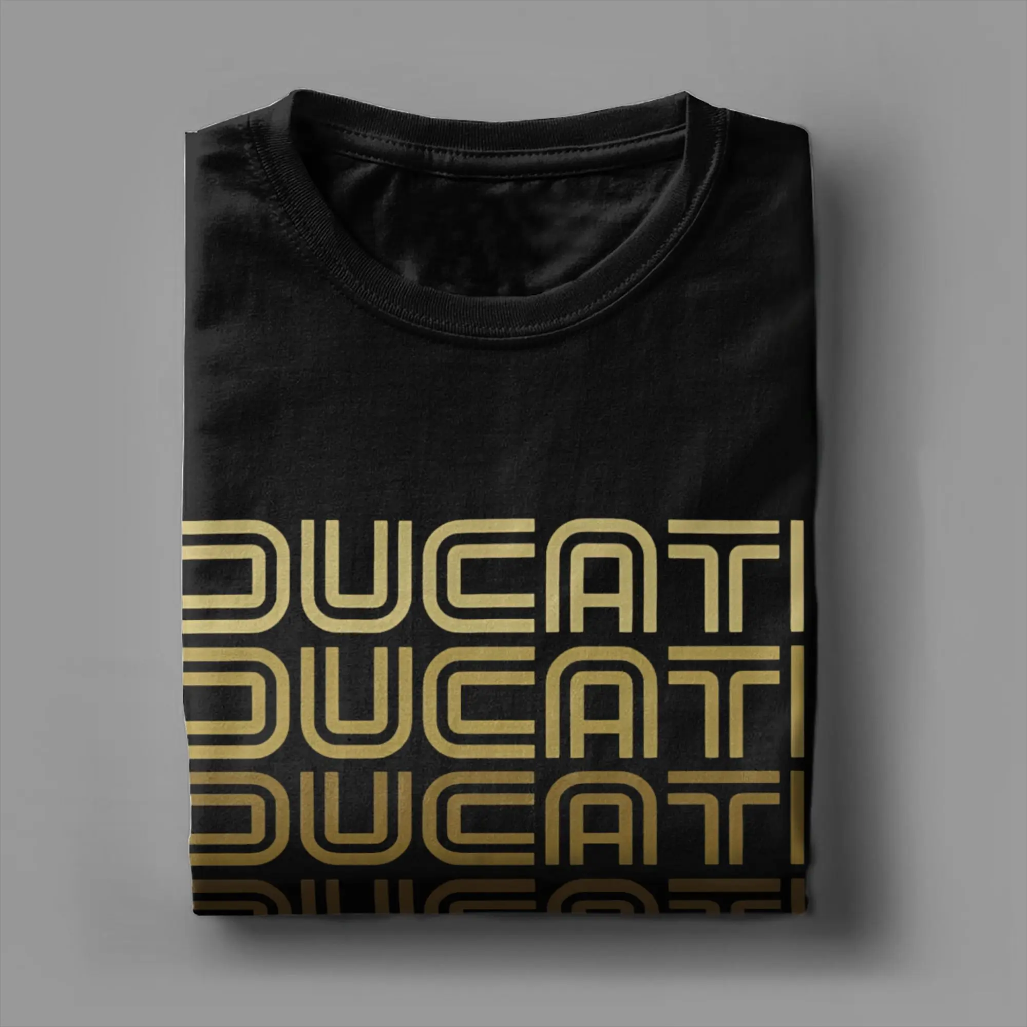 Classic Funny Graphic 100% Cotton T-Shirt D-Ducatis Tops Tees For Men view 3