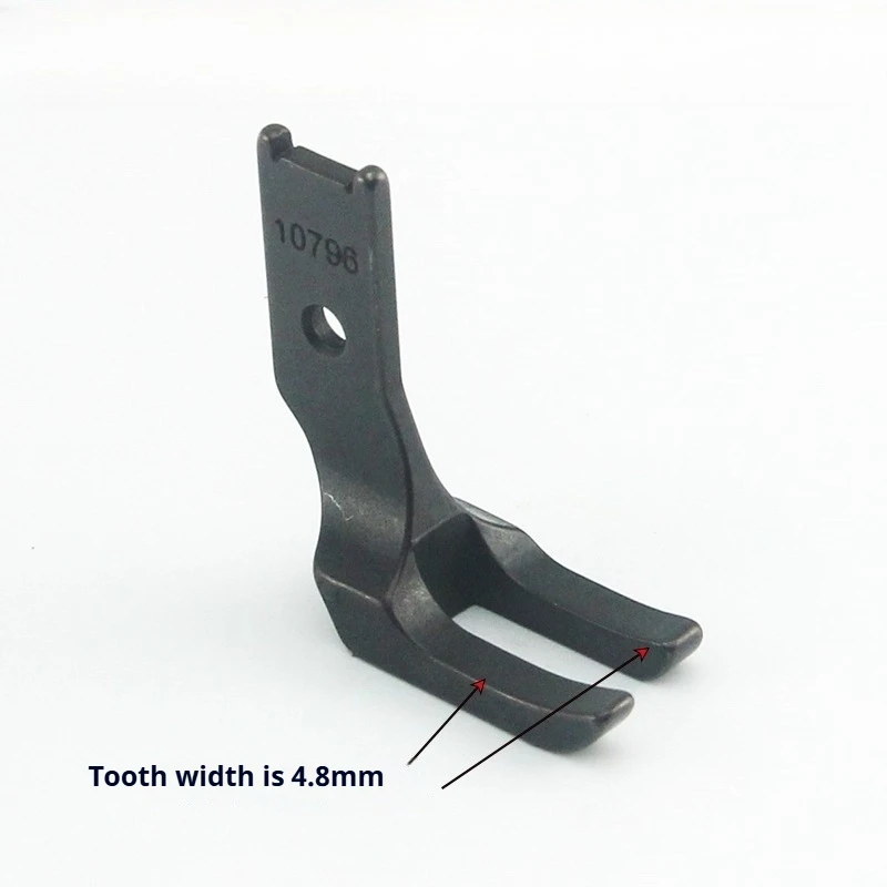 Sewing Machine Parts 10796 Equal‑Width Smooth Bottom Presser Foot For Seiko 8B Standard 341 Post Bed Sewing Machine Spares