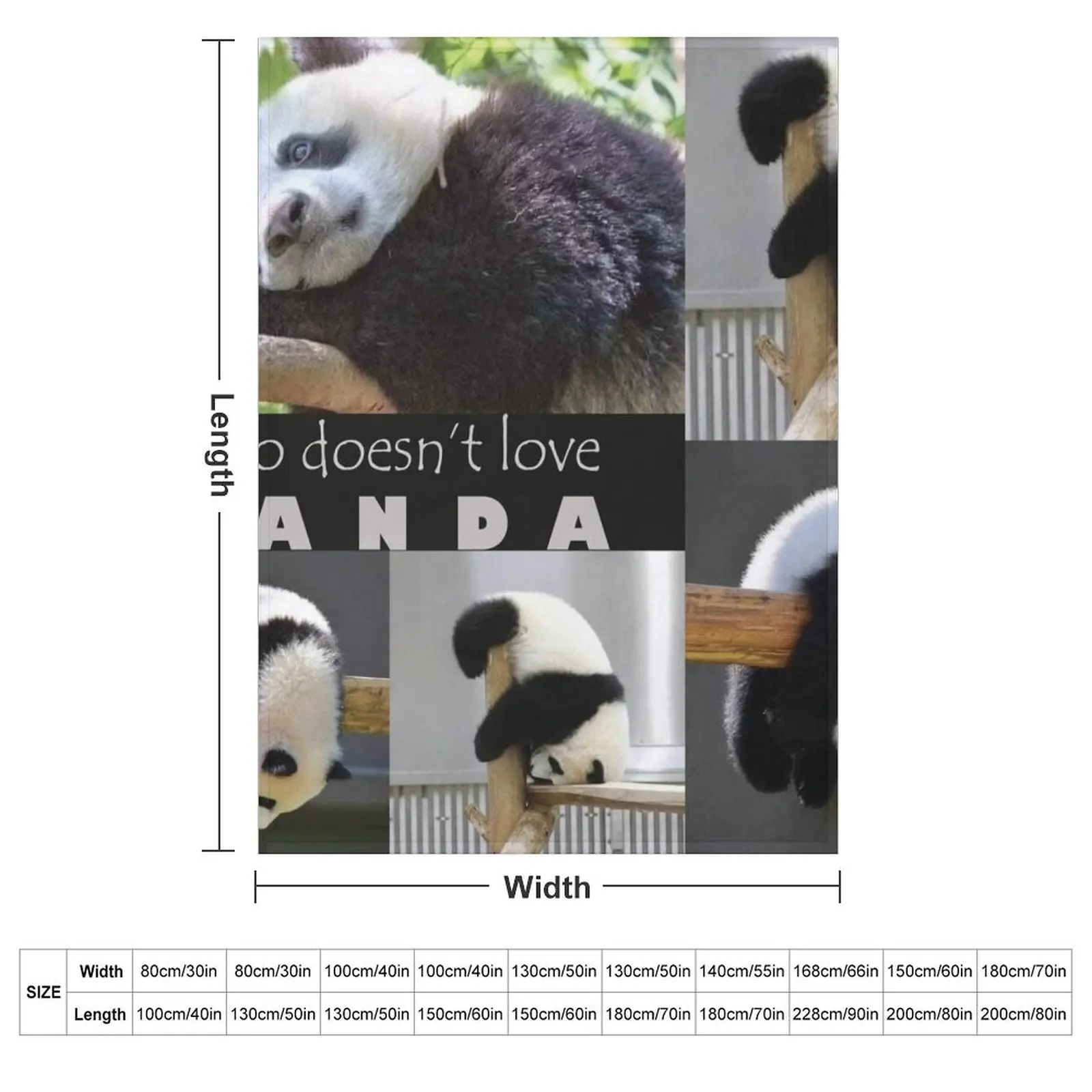 Who doesna??t love P A N D A !! Throw Blanket for winter valentine gift ideas Soft Big anime Multi-Purpose Soft Beds Blankets