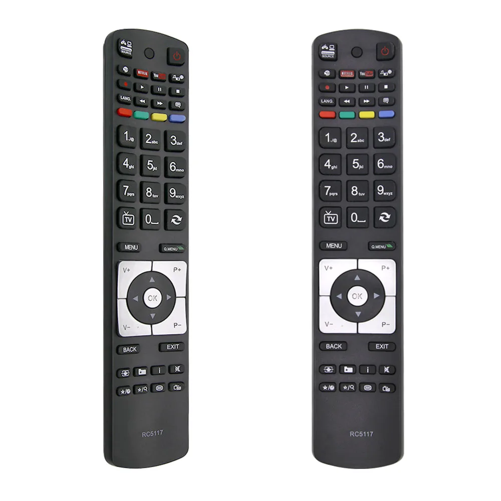 RC5117 Remote Control Compatible with Hitachi TV Models Telefunken Bush Sharp Finlux JVC RC5118 for 28HYT45U 32HYT46U 42HYT42U 4