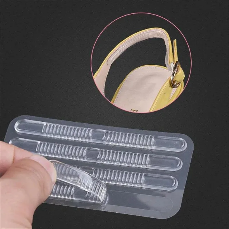 Silicone Heel Grips Pads Anti-Chafing Heel Protectors Cushion Shoe Inserts for Women High Heels Size Adjustment Foot Care