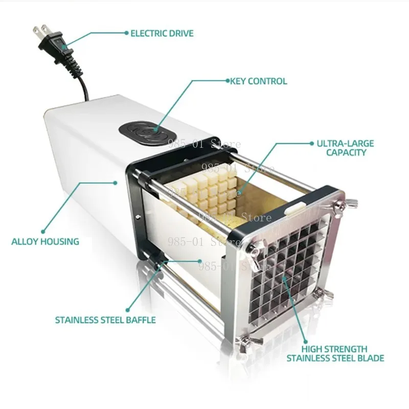 Multifunctional household vegetable cutter, for shredding, slicing and dicing carrots, potatoes and cucumbers